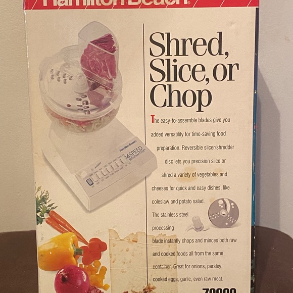 Hamilton Beach Blender Chef Food Processor Attachments Model 70900 New - Picture 4 of 4